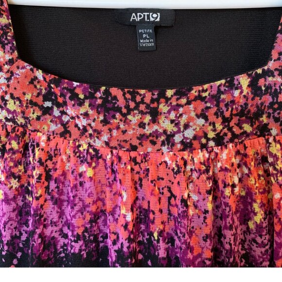 Purple and multi color women tops | Short sleeves | Size PL - Picture 3 of 5